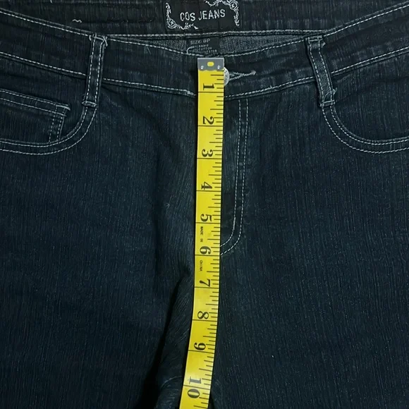 COS Black High Waisted Straight Ankle Length Jeans Size 8P 90’s Wide Leg - Picture 5 of 13